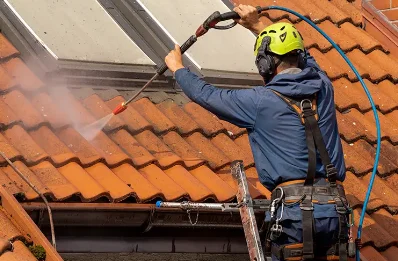Démoussage et hydrofuge de toiture à Entrevaux